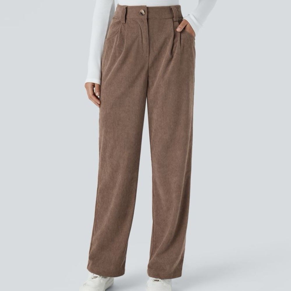Halara High Waisted Corduroy Casual Pants Size Petite Small
